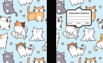 Preview of Composition notebook for cat lover