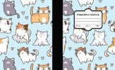 Composition notebook for cat lover