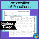 Composition of Functions Partner Maze Activity (Worksheets)