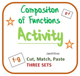 Composition of Functions:  Cut and Paste Algebra Activity,