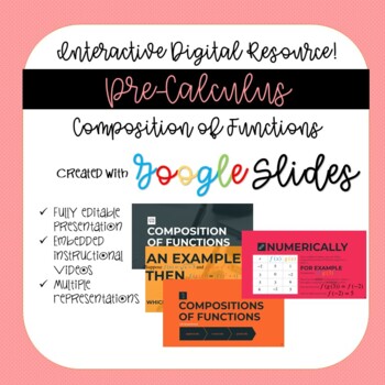 Preview of Composition of Functions DISTANCE LEARNING Google Slides