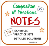 Composition of Functions: Notes, Examples, Practice Problems