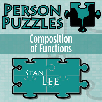 Preview of Composition of Functions - Printable & Digital Activity - Stan Lee Person Puzzle