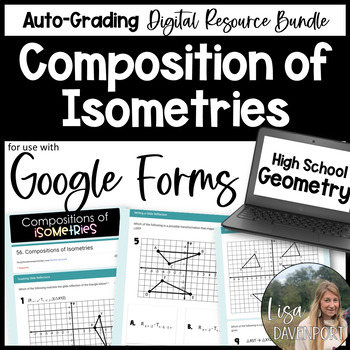 Preview of Compositions of Isometries Google Forms Homework