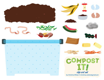 Preview of Compost It! Clip Art Set