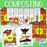 Composting foldable sequencing activity, sorting and word search