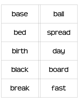 Compound Capers for Station, Pocket Chart or Center by ...