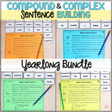 Compound & Complex Sentence Building Activities - YEAR BUNDLE