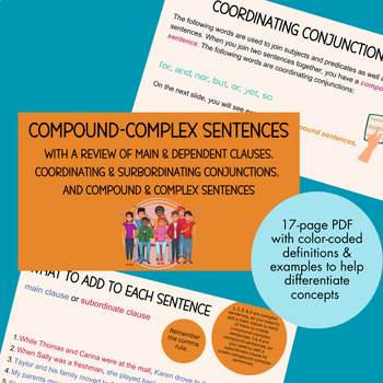 Preview of Compound-Complex Sentence with a Review of the Other Sentences & Comma Rules