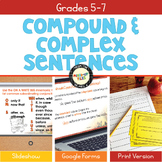 Writing Compound and Complex Sentences Bundle
