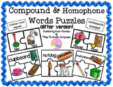 Compound & Homophone Word Puzzles (Glitter Version)