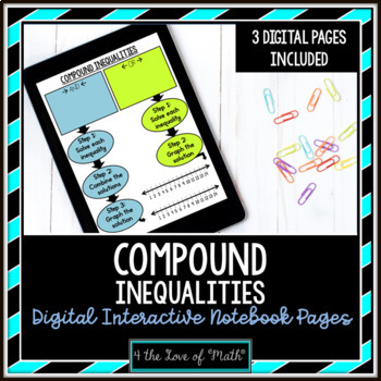Preview of Compound Inequalities Digital Note Pages