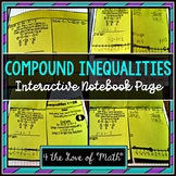 Compound Inequalities Foldable Page