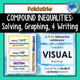 Compound Inequalities Foldable - Solving, Graphing, and Writing