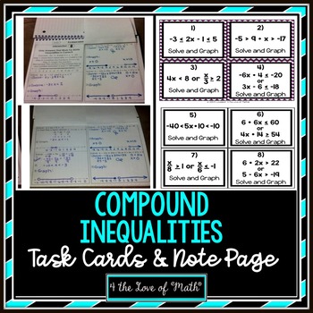 Compound inequalities notes color