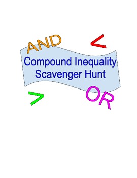Preview of Compound Inequality Scavenger Hunt