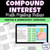 Compound Interest Math Mystery Picture Digital Activity an