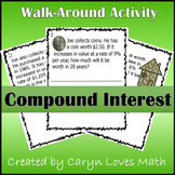 Compound Interest Walk Around Classroom Activity-Scavenger Hunt