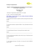 Compound Interest Word Supplemental Learning Module