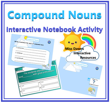 Preview of Interactive Compound Nouns Activity for IWB