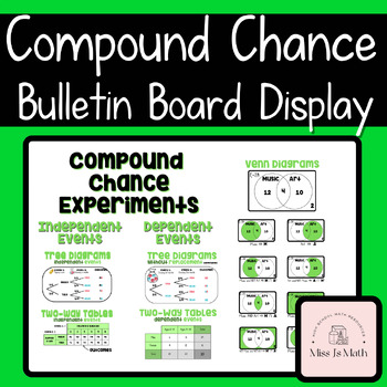 Preview of Compound Probability (Two Step Chance) Bulletin Board Wall Display