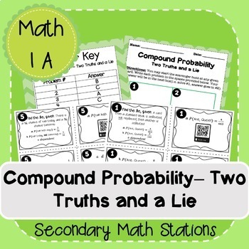 Preview of Compound Probability - Two Truths and a Lie