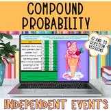 Compound Probability with Independent Events Pixel Art Dig