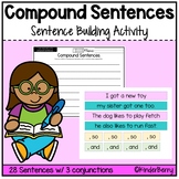 Sentence Structure | Compound Sentence with Conjunctions Activity