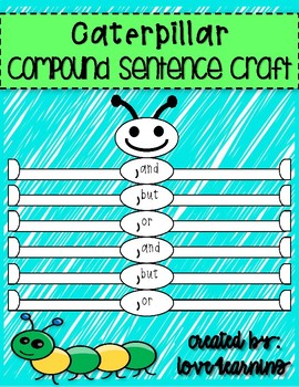 Preview of Compound Sentence Caterpillar Craft