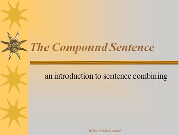 Preview of Compound Sentence PowerPoint - Introduction Minilesson