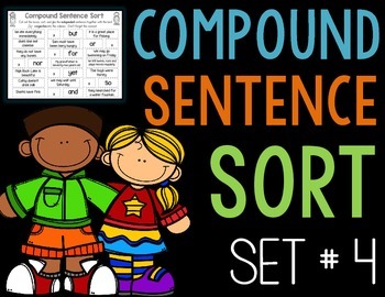 Preview of Compound Sentence Sort, Set 4