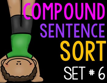 Preview of Compound Sentence Sort, Set #6
