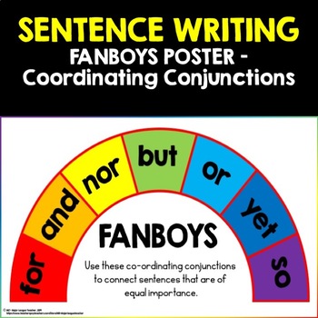 Conjunctions - FANBOYS  Teaching grammar, Teaching writing