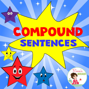 Preview of Compound Sentences Boom Cards * Distance Learning