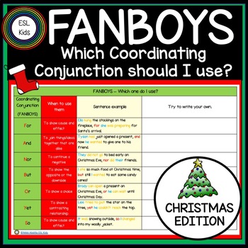 9 Fanboys English ESL worksheets pdf & doc