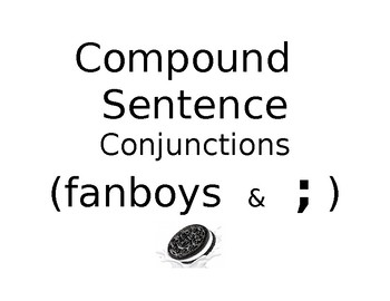 Preview of Compound Sentences: FANBOYS and semicolon anchor chart posters