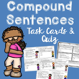 Compound Sentences Task Cards and Quiz