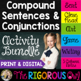 Compound Sentences and Conjunctions Activities - Digital & Print 
