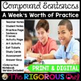 Compound Sentences and Conjunctions Lesson, Practice, & As