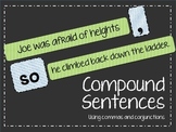 Compound Sentences using commas and conjunctions