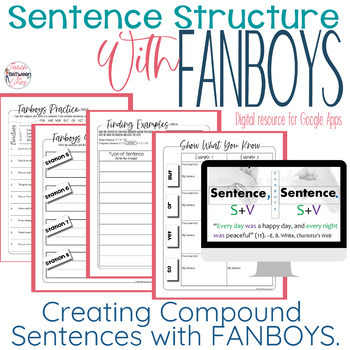 Preview of Compound Sentences with FANBOYS Lesson, Stations, Practice, & Assessment