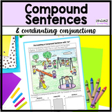 Compound Sentences with coordinating conjunctions graphic 