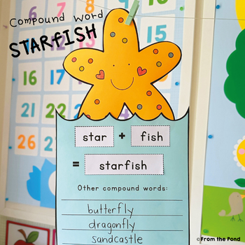 Preview of Compound Words Craft Starfish