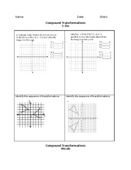 compound transformations worksheet
