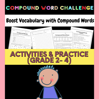 Preview of Compound Word Fun! Build Your Vocabulary_ Worksheets Grades 2+