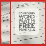 Compound Word Math Worksheet : Language- Compound Words - 