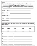 Compound Word Practice Basic Worksheet