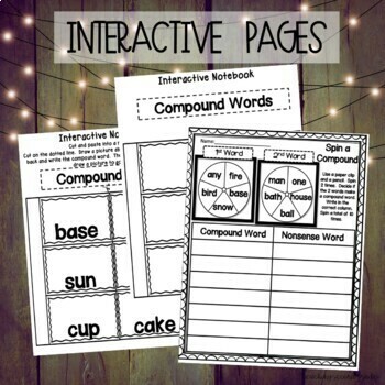compound words worksheets by teaching second grade tpt