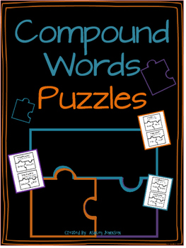 Preview of Compound Word Puzzle Activity