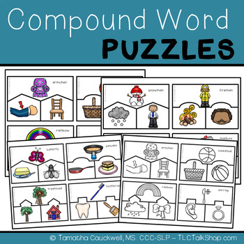 Preview of Compound Word Puzzles FREEBIE